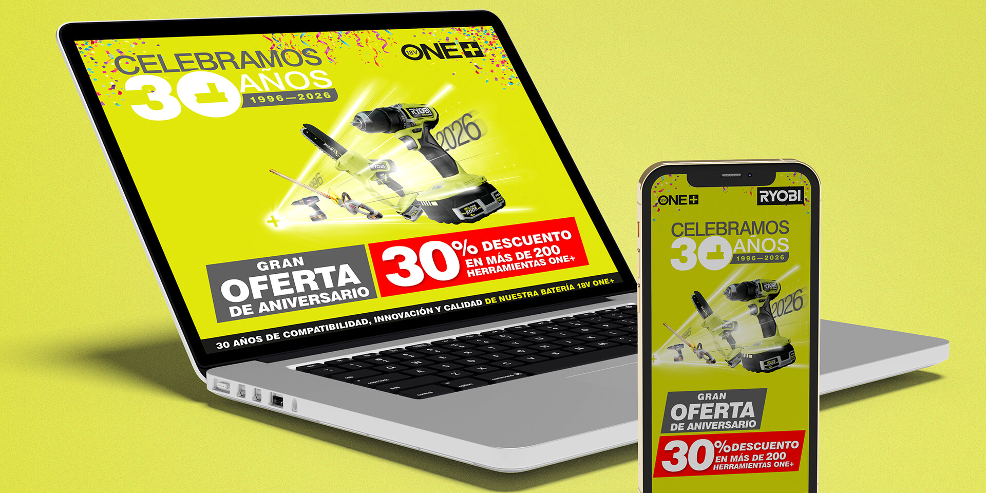 En 2026, Ryobi celebra 30 años…